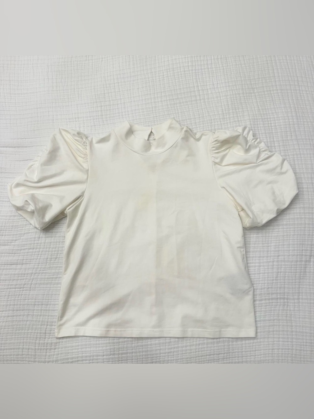 walter baker white puff sleeve